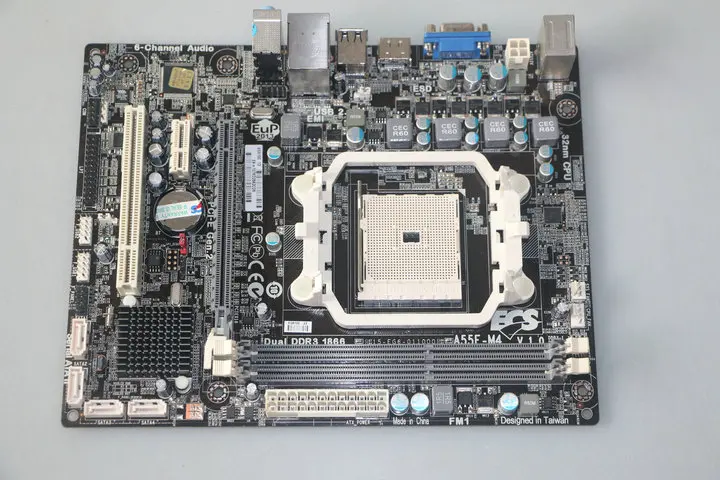 Для Elite A55F M4 A55 материнская плата FM1 M ATX поддержка X6 641 Оригинал используется