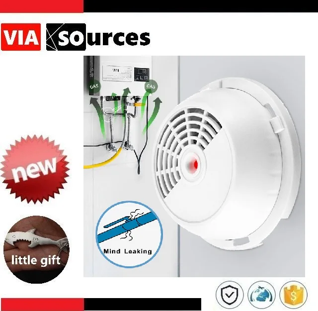 

LPG Gas Leak Sensor Detector Propane Butane Leak Tester Alarm Warning for Home Security Safety Tool 12V Combustible Natural