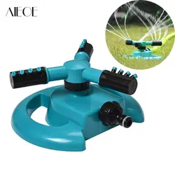 AIEOE садовый дождевальный аппарат 360 градусов Автоматическая вращающаяся система для полива разбрызгиватель 3 Инжекторная труба шланг
