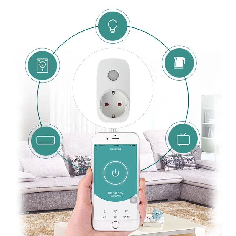 Broadlink Sp3s умная розетка европейского стандарта счетчик энергии совместимый с Alexa