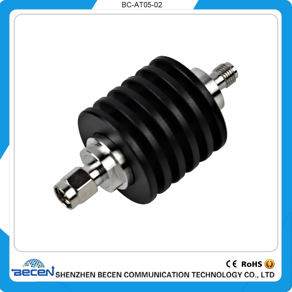 BECEN 5 Вт SMA JK RF коаксиальный аттенюатор от постоянного тока до 3 ГГц 1 дБ 2 6 10 15 20 30 40