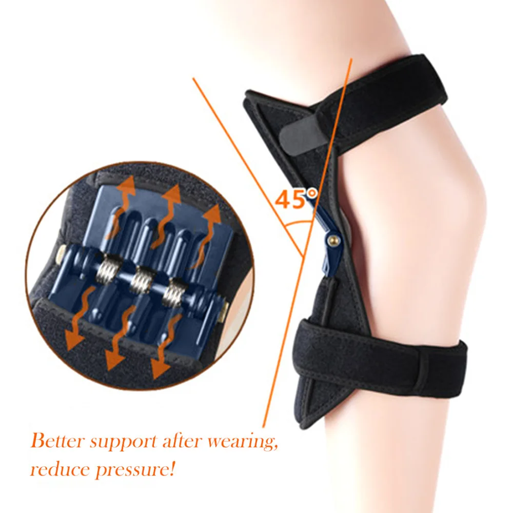 

Sport Breathable Non-slip Joint Support Knee Pads Lift Knee Pads Care Powerful Rebound Spring Force Knee Booster