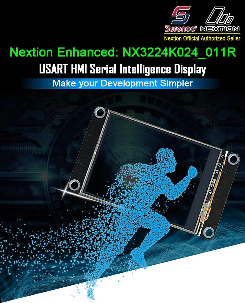 2,4 "Nextion Enhanced HMI умный USART UART серийный сенсорный TFT ЖК дисплей модуль дисплей Панель для Arduino наборы Raspberry Pi