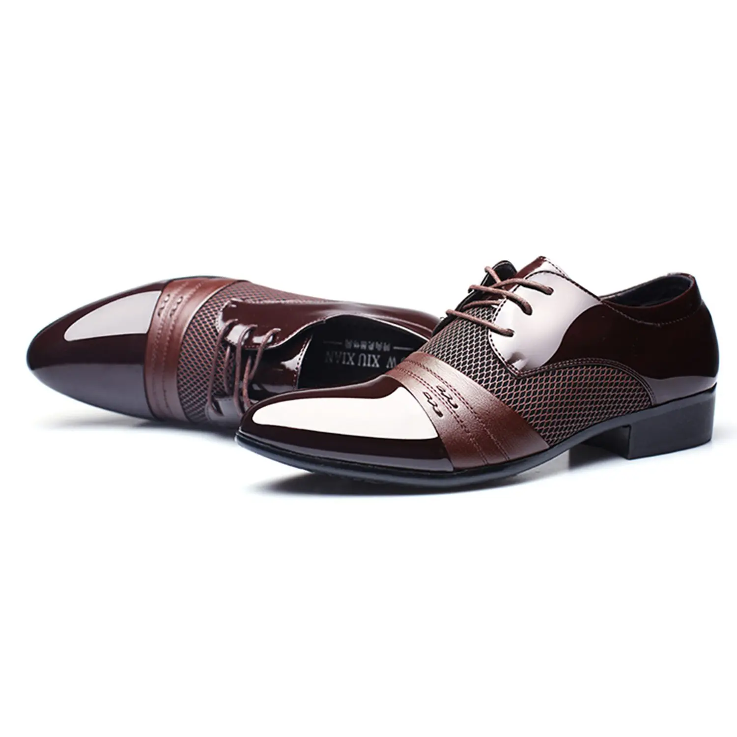 DCOS Classical Fashion Wedding Flats Shoes Men Dress Luxury Men'S Business Oxfords Casual Shoe Black / Brown Leather Derby Sho DCOS Classical Fashion Wedding Flats Shoes Men Dress Luxury Men'S Business Oxfords Casual Shoe Black / Brown Leather Derby Sho