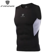 FANNAI Мужской Баскетбол Training Tight майка тренажерный зал Фитнес одежда Для мужчин футболка Для мужчин для бега спортивный жилет спортсмен сухой подходят рубашка AM321