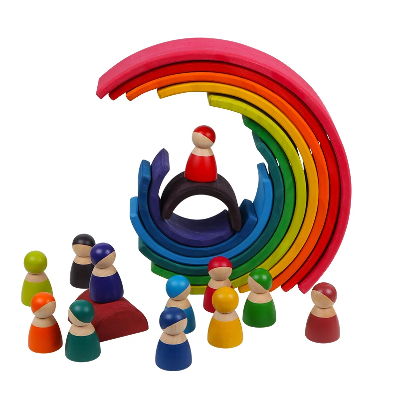 diy rainbow stacker