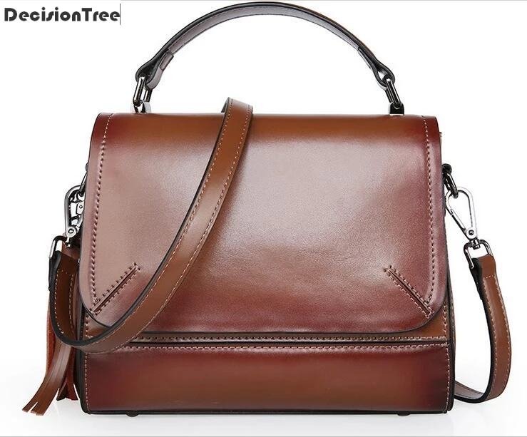 

New Arrival Summer Women Shoulder Bags Genuine Leather Vintage Fashion Tote Large Capacity Women Handbags Ladies Party Bags