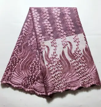 

High Quality African Lace Fabric Net 2019 French Lace Fabric Tulle With stones Nigerian Lace Fabric For Wedding FLM040 onions