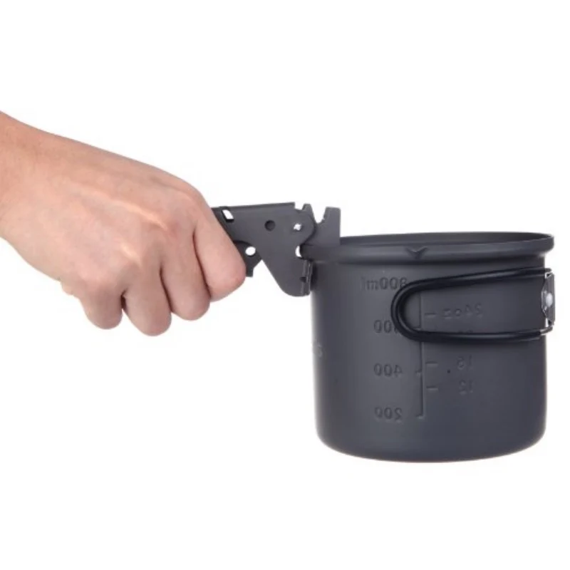 Nueva alta calidad Alocs acampar al aire libre senderismo Pesca picnic Utensilios de cocina pan Bowl pot pinza clip handbar abrazadera de aluminio anodizado