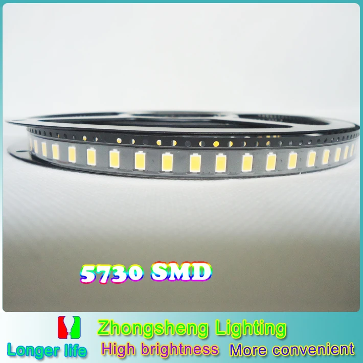 100pcs/lot SMD 5730 LED 5730 LED Lamps Chip, 40 45lm LED Diode 12V ...