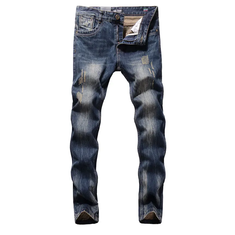 2017 New Hot Sale Fashion Men Jeans Dsel Brand Straight Fit Ripped Jeans Italian Designer Distressed