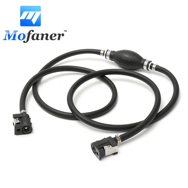 Length 195cm Universal 5/16inch Fuel Gas Line Hose Outboard Primer Bulb