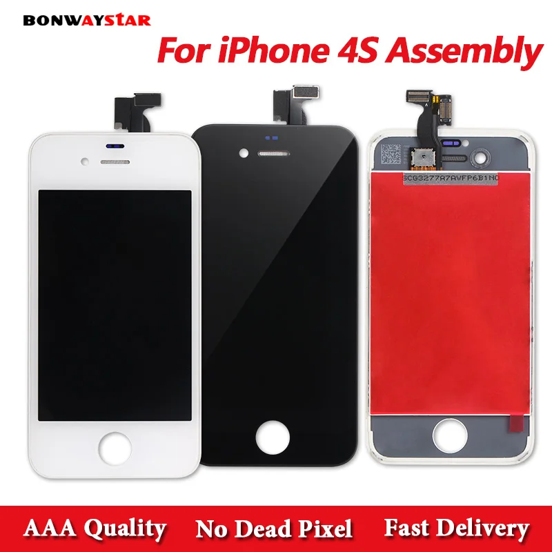 

LCD Screen For iPhone 4s A1387 A1431 Display LCD Touch Screen Assembly Replacement Digitizer Assembly LCD Screen with 3 gift