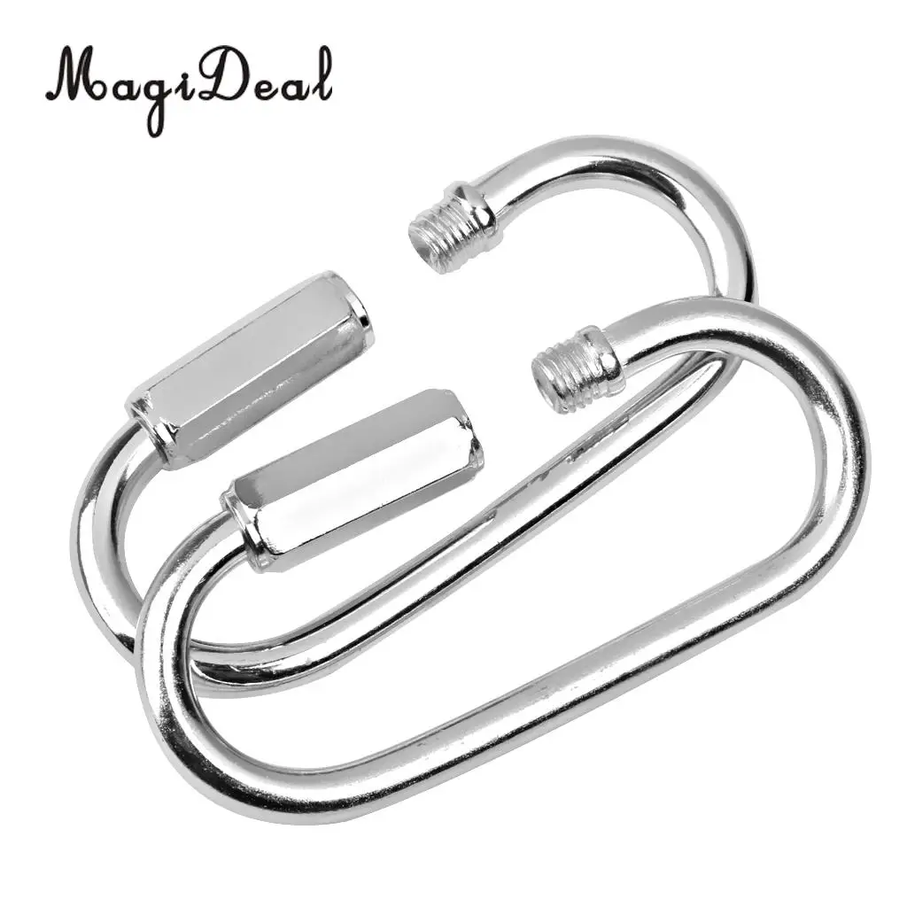 Professional 2Pcs Iron Swing Set Quick Link Clip Snap Hook Swing Connector Outdoor Sport Toys 400KG