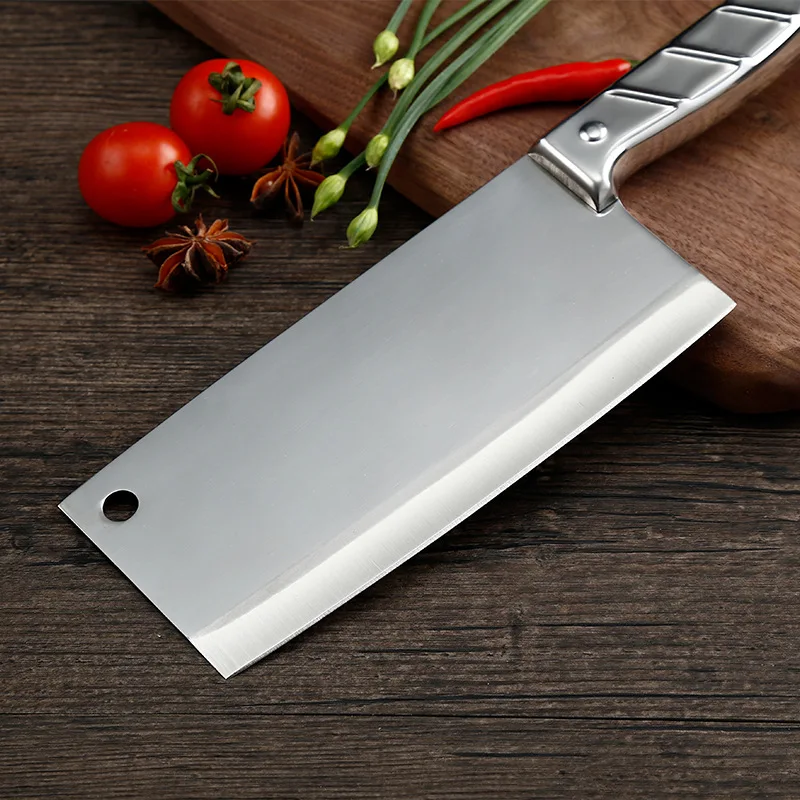 Stainless Steel Medium Duty Cleaver Chef Butcher Chopping Knife Heavy Duty Meat Cleaver Very Sharp and Durable Kitchen Knife