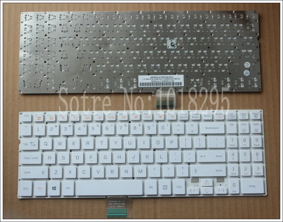 

new English Laptop Keyboard For LG U560 teclado US white without frame