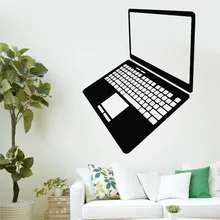 Laptop Vinyl Wall Sticker Computer Gadget Internet Technology Mural Art Wall Decal Shop Office Room Home Decoration