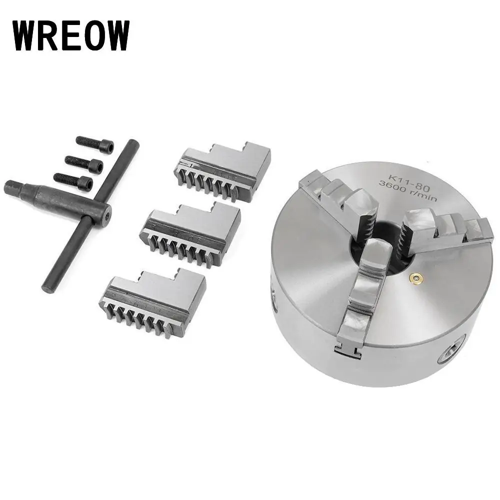 Buy Mini Lathe Chuck 3 Jaw K11 80 K11 80 80mm Manual