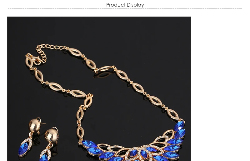 Fashion Jewelry Sets African Costume Wedding Jewellery Sets For Women Vintage Nigerian Beads Necklace Jewelry Set (1)