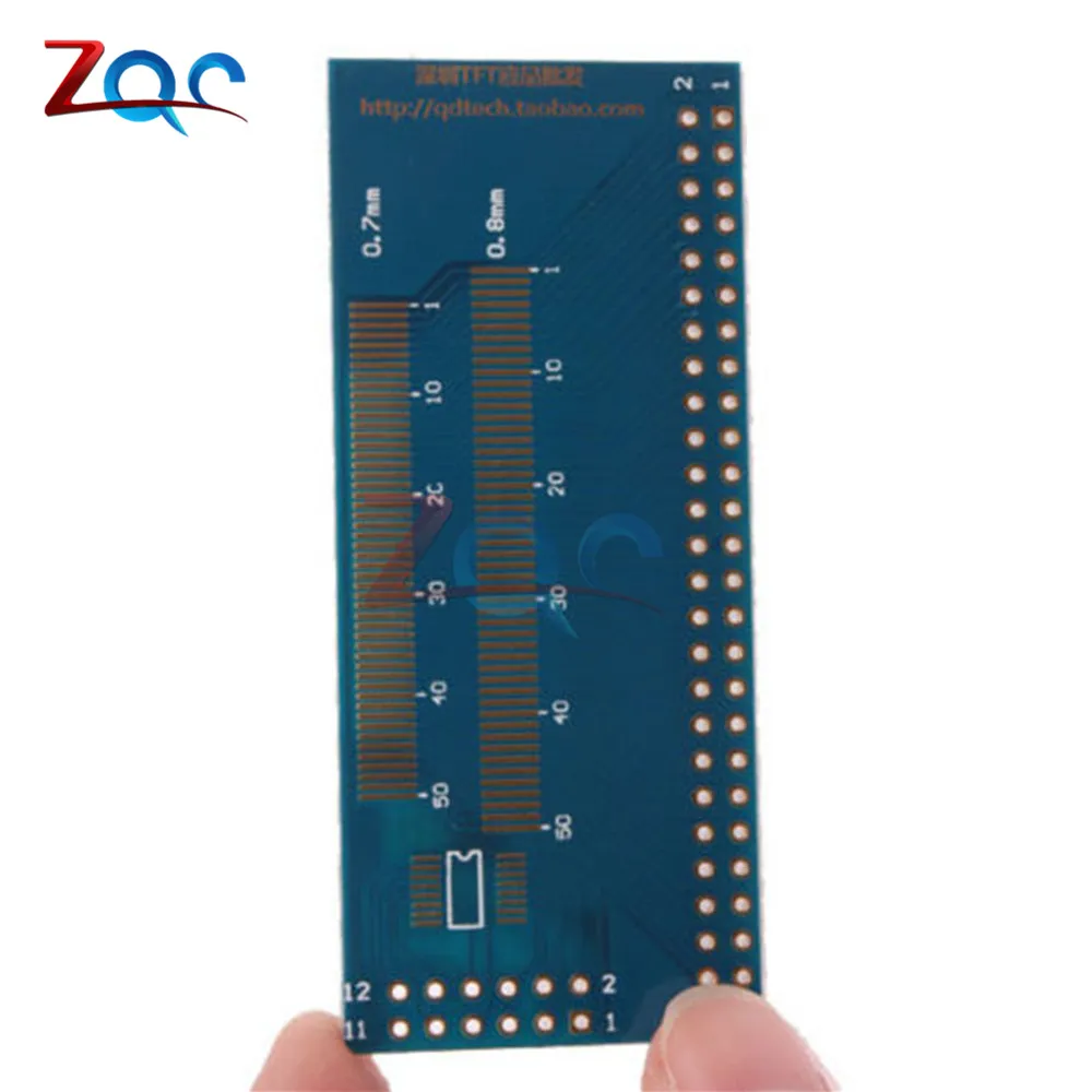 0.5//0.7//0.8//1.0mm LCD TFT LCM de paso múltiples Adaptador Placa FPC SMD DIP 10 un