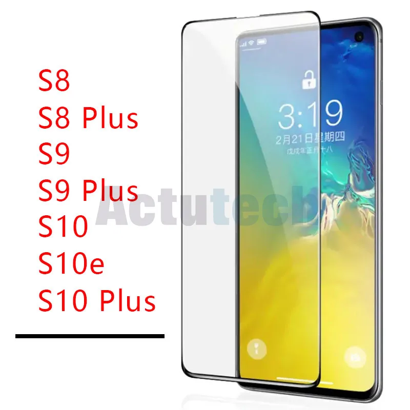 

Tempered Glass For Samsung s10 plus s9 s8 s10e Protective Glas Screen Protector On Galaxy 8s 9s 10s s10plus s9plus s8plus s 10