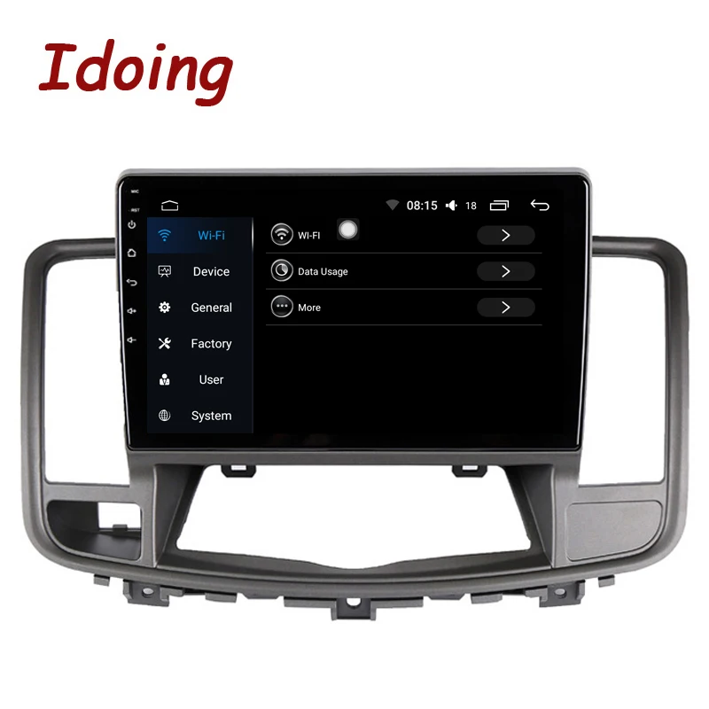 Best Idoing 10.2"2.5D IPS 1 din Car Android 8.0 Radio audio Multimedia Player Fit Nissan teana 2008-2009 4G+64G 8 Core GPS Navigation 2