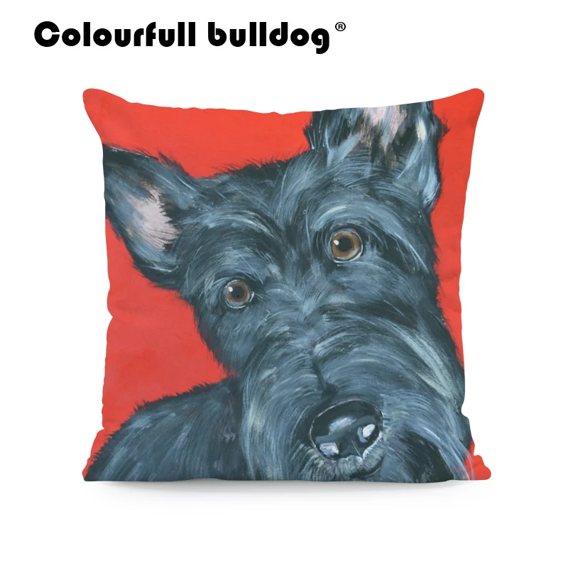 بيرن جبل الكلب رمي الوسائد بوسطن جحر الملاكم الكلب وسادة يغطي الدانماركي العظيم متقطعا الكلب 43*43 cm ديكور مكتب المنزل أريكة