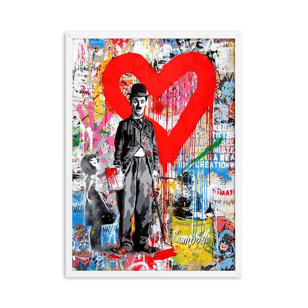 Quadro Modern Graffiti Figure Wall Abstract Art Canvas Painting Animal Posters And Prints Banksy Wall Pictures For Living Room - Цвет: A