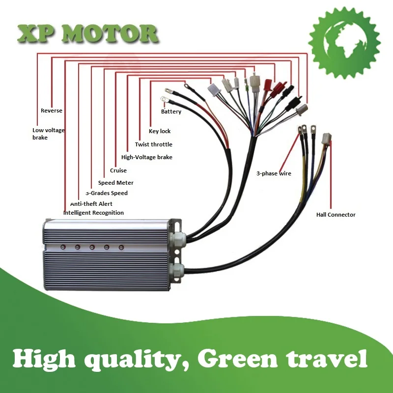 3000 W 48 V/60 V электрический мотоцикл-скутер контроллер двигателя(24 MOSFET) 3000 W E-велосипедный контроллер