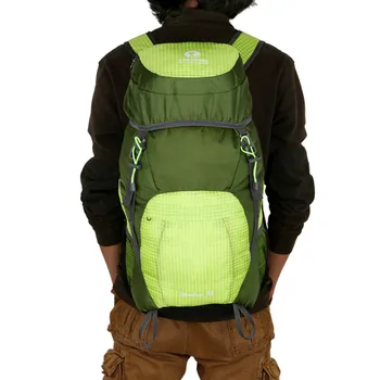 

2019 Fashion Casual summer Fashion Outdoor Color Nylon Portable Folding Backpack Travel Bag 45L Travel Shoulder Bag