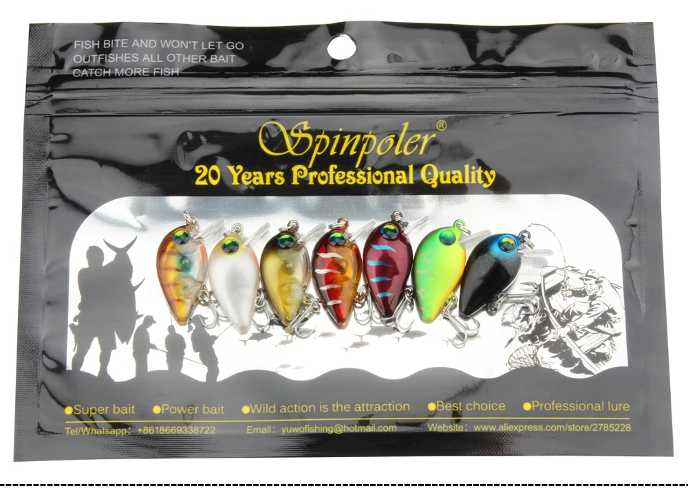 High Quality ABS Plactic Lure 1pc 3cm 1.5g Crankbait Fishing Lure Minnow Floating Isca Crankbait VMC Hook Fishing Tackle  (24)