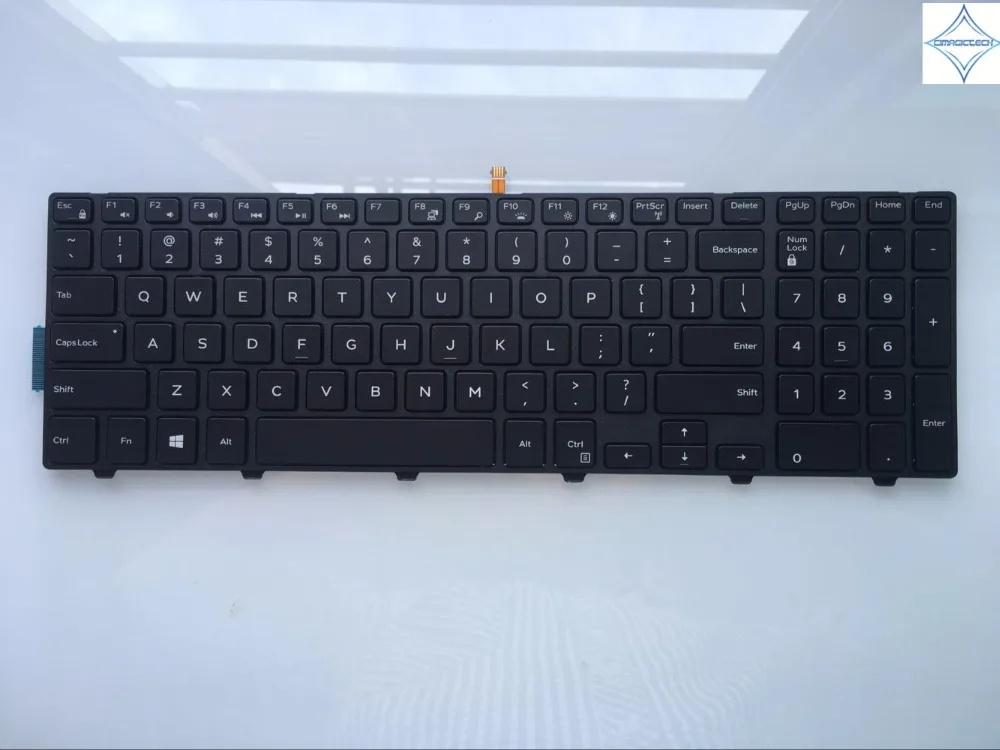 

for Dell Inspiron 15R 15 3000 15 5000 17-5000 5547 3542 5542 US laptop keyboard PK1313G1B00 NSK-LR0BC 01 with frame backlit