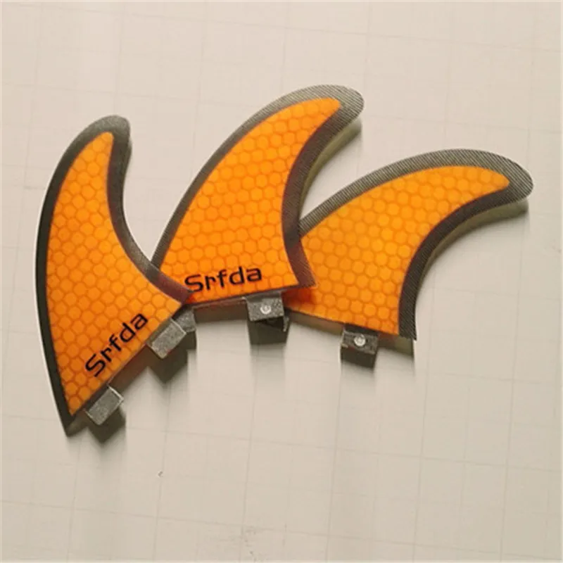 Srfda для FCS BOX SURF Fin Системы стекловолокна мед гребень Thruster Фин Набор для серфинга Fin Shortboard скегов