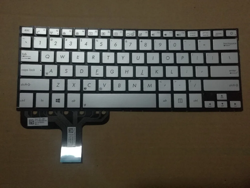 Новый Серебряный Клавиатура для ноутбука Asus Zenbook ux301l ux301la ux301la-c ux301la-de США Макет