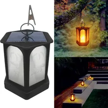 Светодиодный столбик, ландшафтное освещение, солнечные садовые ночные светильники, подвесной фонарь, Индукционная шестиугольная лампа, открытый