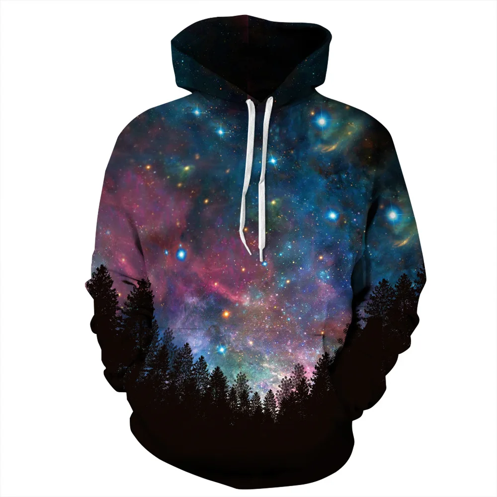 Мужская толстовка с капюшоном и 3D принтом черная или белая капюшоном|mens hoodies and