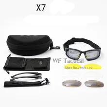 X7 Для мужчин Военные Очки Армия мотоцикл очки с 4 съемки объектив очки для Airsoft Охота