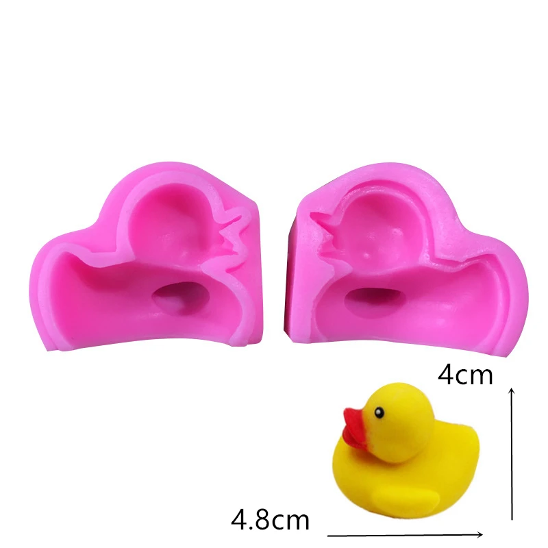 

Cute Yellow Duck Shaped Soap Mold Handmade Candle Mold 3D Yellow Duck Silicone Mold Animal shape Soap Mold DIY Gifts