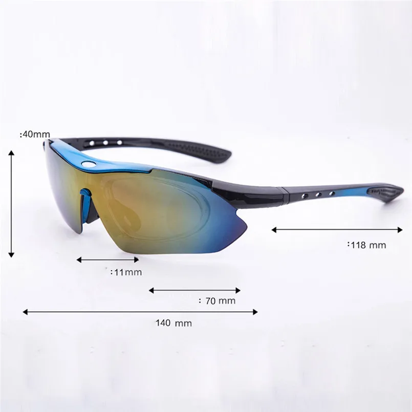 2019 Mens womens sunglasses bicycle glasses + five lenses cycling glasses polarized photochromic With 5 Interchangeable 30J19 (7)