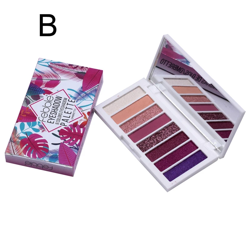 B Professional Brand New Eye Shadow Palette Matte Shimmer Glitter Pigment Cosmetics Eye Shadow Powder Palette Drop Shipping - Цвет: B