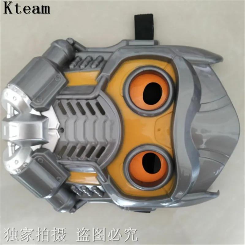 Hot Led Glowing Halloween Party MoviesGuardians of the Galaxy Star Lord Mask Cosplay Helmet Glow Glass PVC Adult Version MaskToy