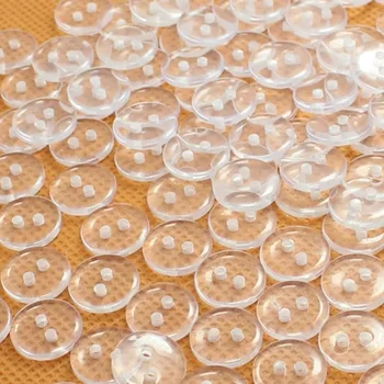 

HL 30/50/100pcs 18MM Transparent 2 Holes Plastic Buttons Apparel Supplies Sewing Accessories Wholesale A189-2