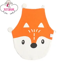 XCQGH большой нагрудник для малышей фартук для новорожденных манекен кормления мальчиков девочек мультфильм Лиса утка шаблон слюнявчик полотенце