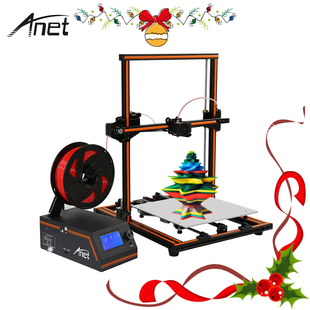 Anet Aluminum E12 E10 Reprap i3 impressora 3D Printer DIY Imprimant 3D Kit Large Print Size Gift Filament SD Card 3D Printer Anet Aluminum E12 E10 Reprap i3 impressora 3D Printer DIY Imprimant 3D Kit Large Print Size Gift Filament SD Card 3D Printer