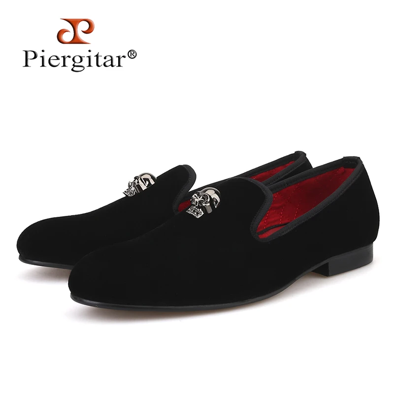 Achat Haute Qualité Crâne Boucle À La Main Hommes Velours chaussures De noce et Banquet Hommes Mocassins Plus La taille Hommes Appartements de Taille NOUS 4 17