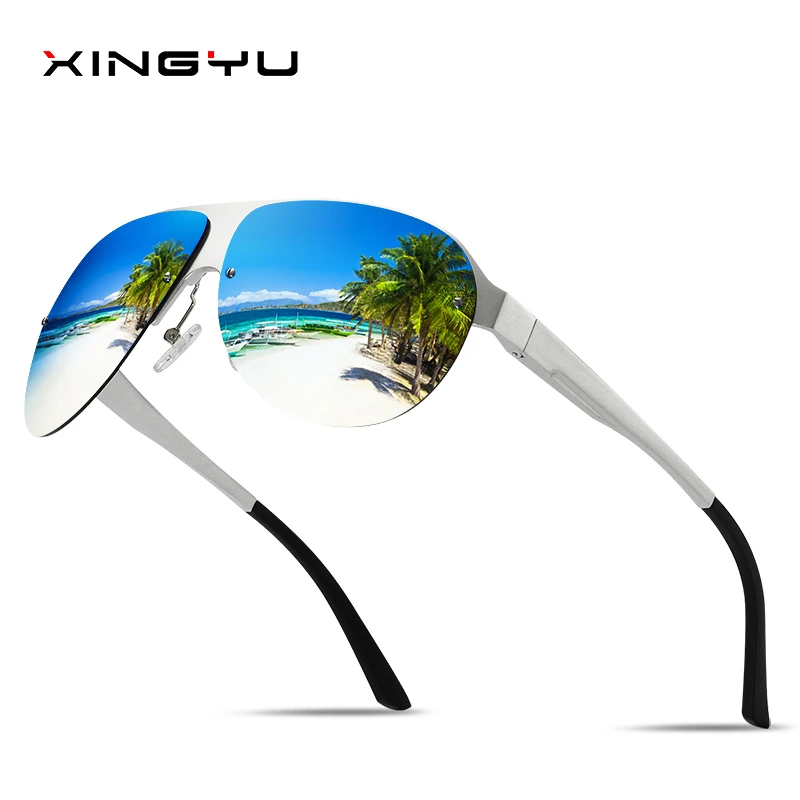 

Men's Polarized Sunglasses All aluminum magnesium series classic style Fishing sunglasses Driving glasses Big glasses