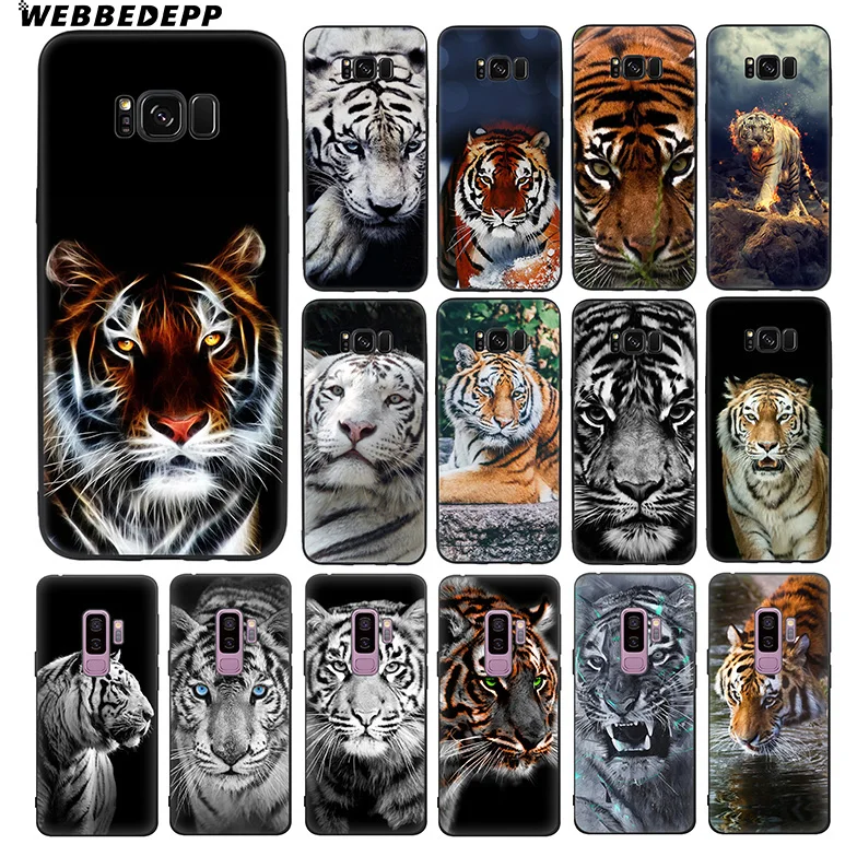Мягкий силиконовый чехол WEBBEDEPP Tiger Animal Alpha из ТПУ для Samsung Galaxy S10 S10e S9 S8 Plus S7 S6 Edge &amp J6