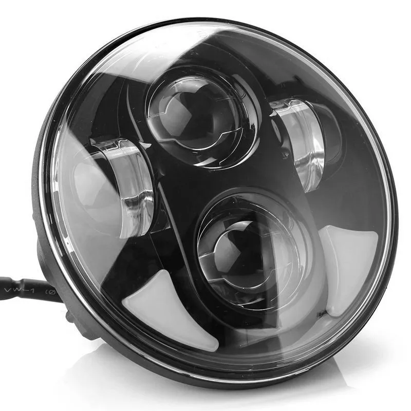 1 шт. 5-3/" 5,75" круглый светодиодный прожектор с точечным SAE E9 на стекле для мотоциклов