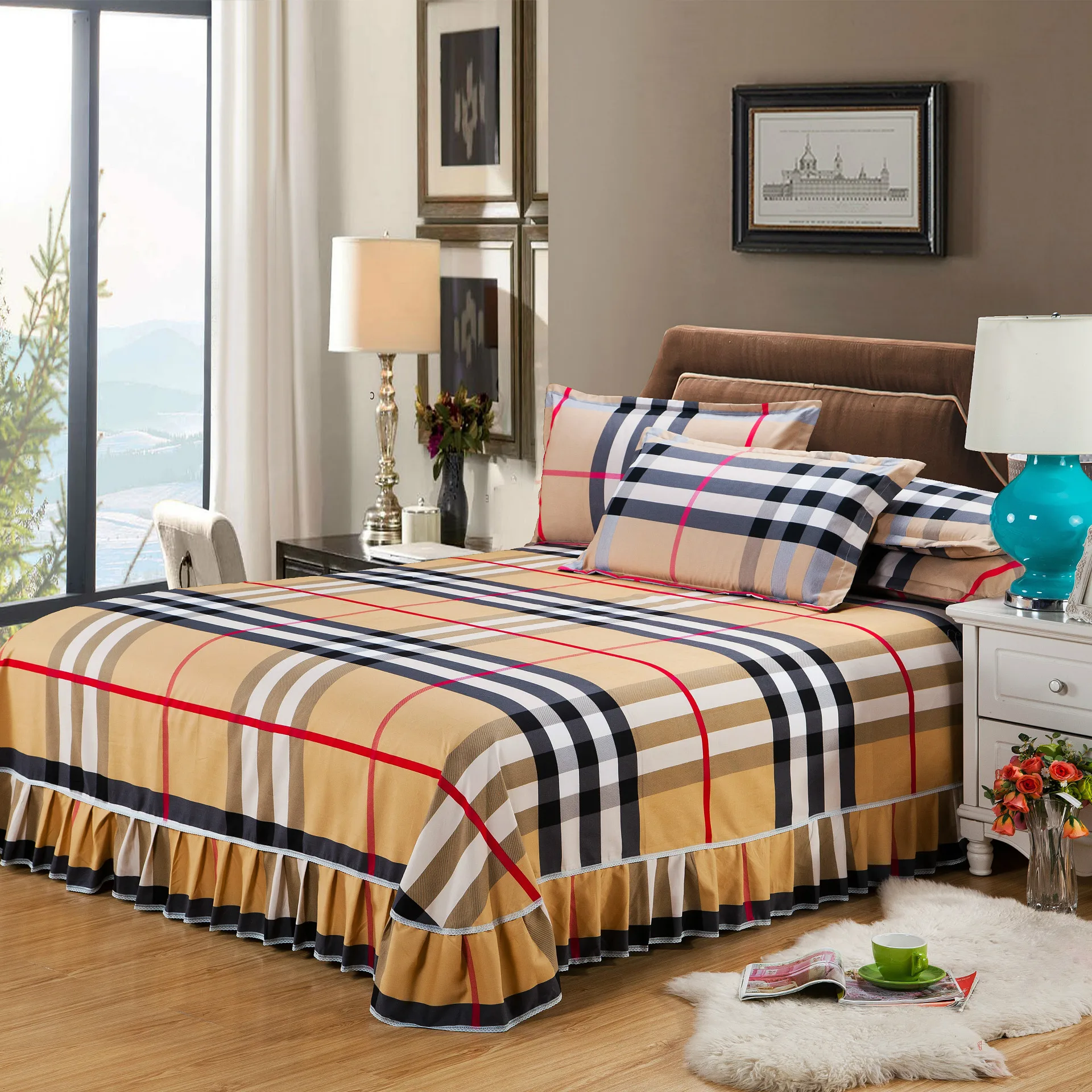 Online kopen wholesale bed rokken uit china bed rokken groothandel ... Zijde katoen sprei