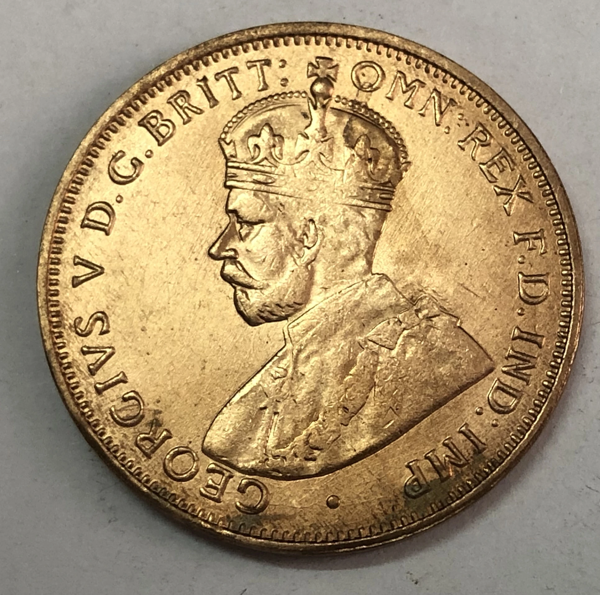 1919 Австралия 1 пенни-Джордж V